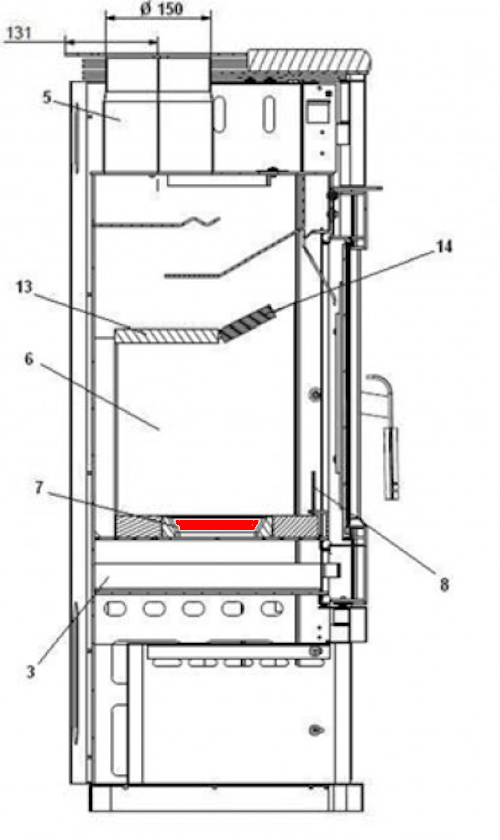 Haas+Sohn Montegrotto II 305.15 Ascherost Explosionszeichnung