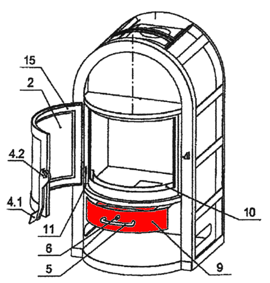 Oranier Viking Aschekasten C