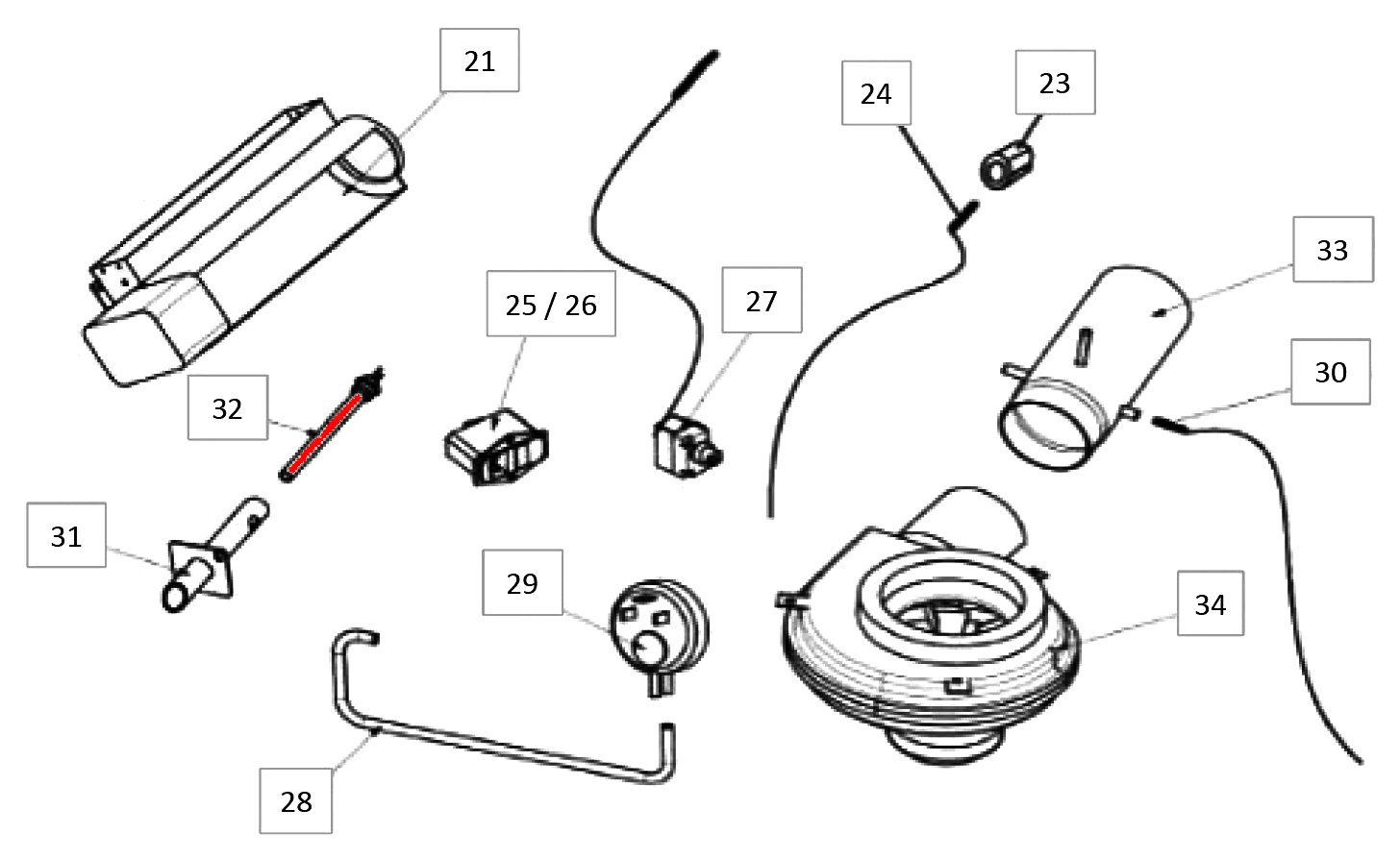 Wamsler WP 2-8 Zündung Zündkerze 