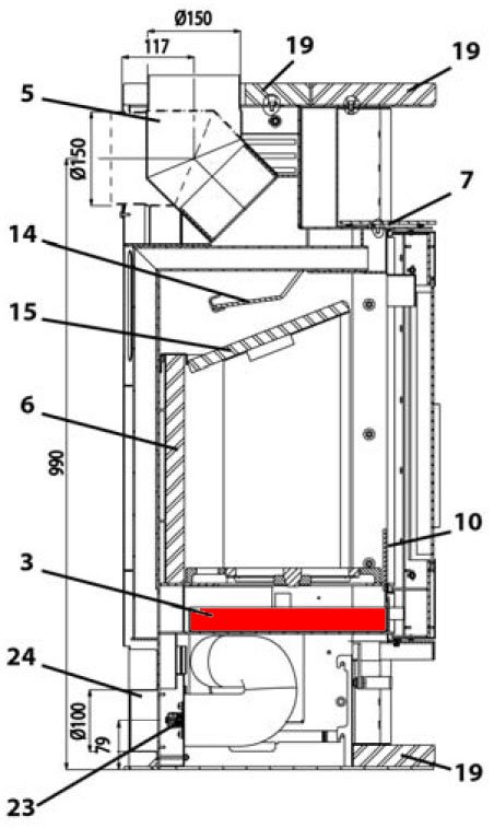 Haas+Sohn RHO 233.17 bac à cendres