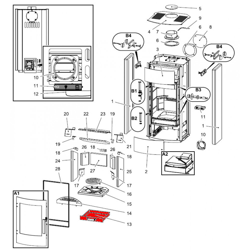 Haas+Sohn I 2100 Aschekasten