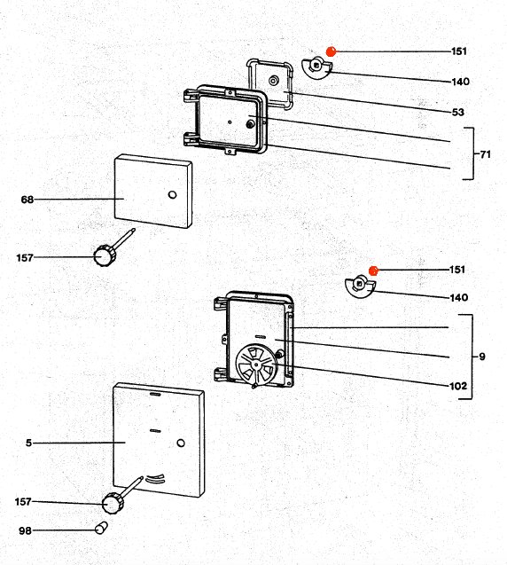 Wamsler Typ 110  contre-écrou de la porte