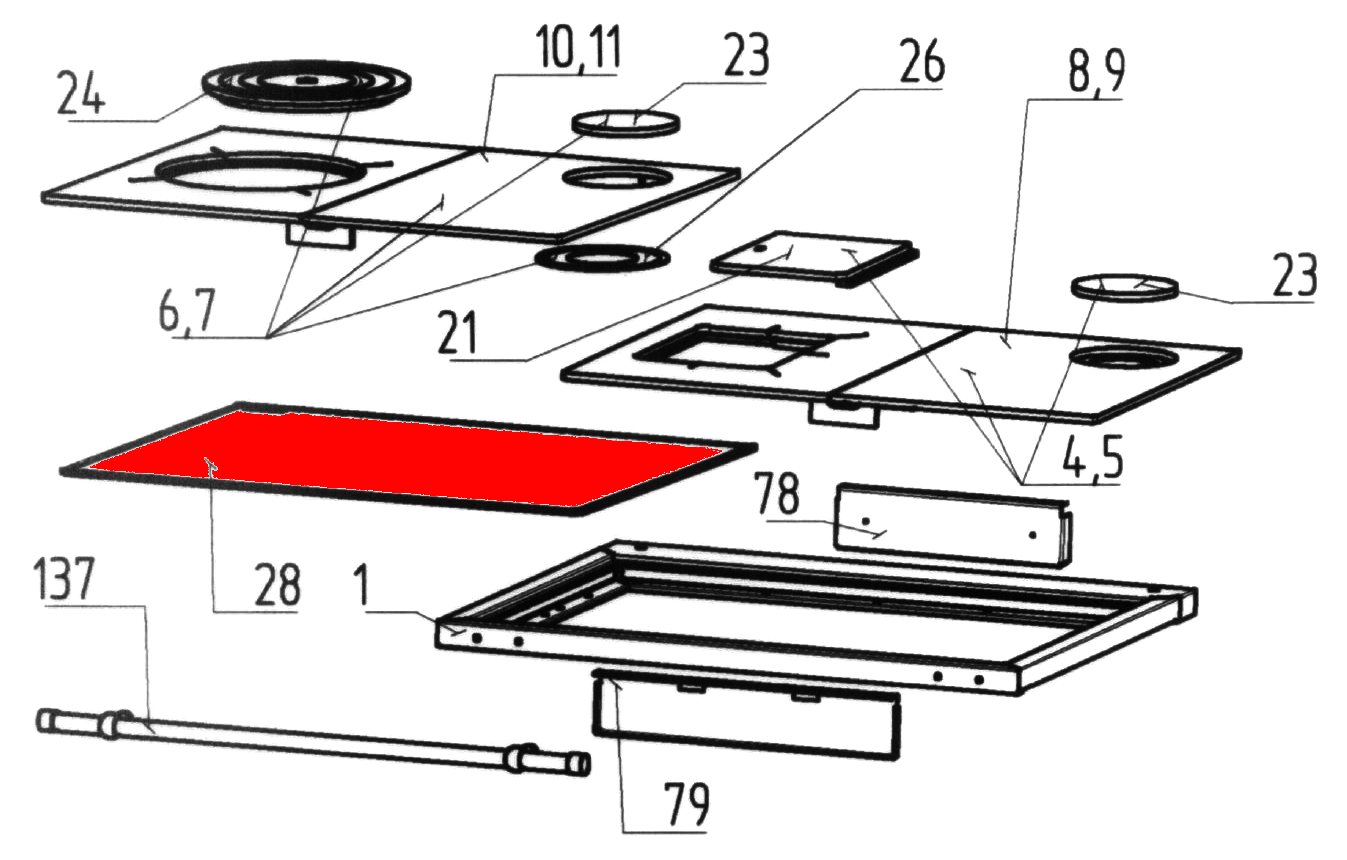 Wamsler K128 Ceranplatte Glaskeramik