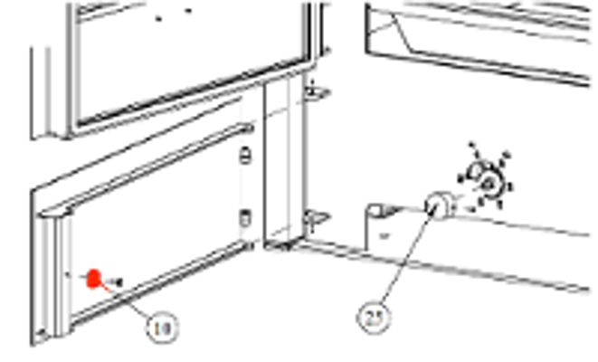 Fireplace Capua Holzfachtür Verriegelung magnetisch