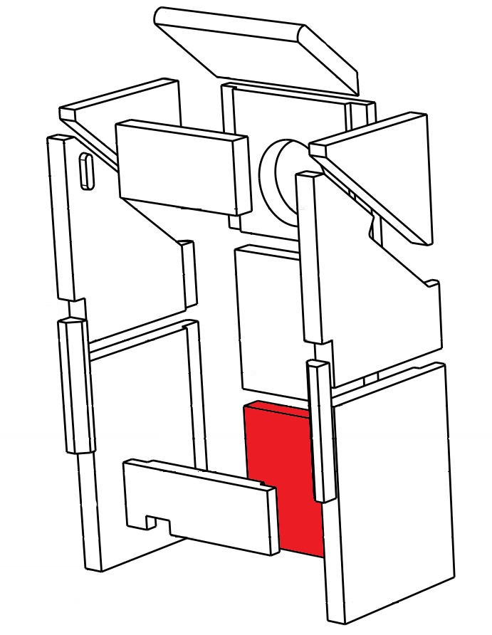 Thorma Verona Rückwandstein unten Schamottestein