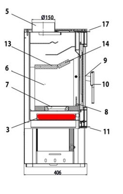 Haas+Sohn Dalen 304.15 bac à cendres