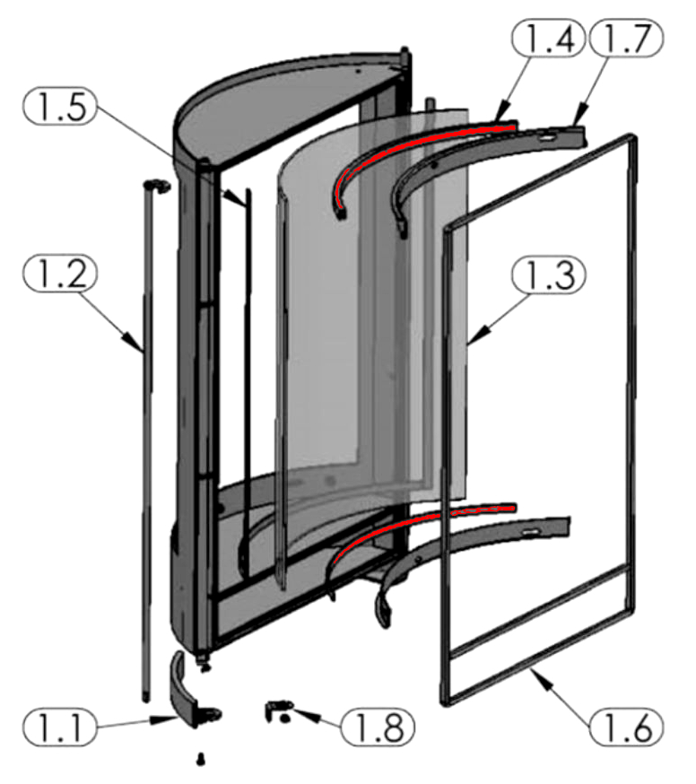 Oranier Polar 8 Scheibendichtung C Selbstklebende Dichtung