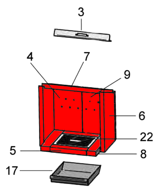 Justus Kolosseo Soft Feuerraumauskleidung Brennraumauskleidung