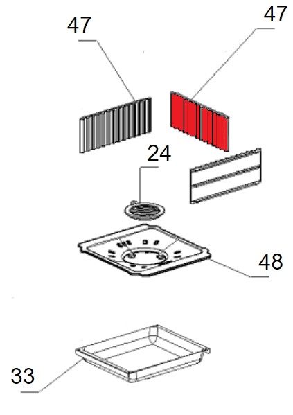 La Nordica TermoRosella Plus Forno Gussplatte B