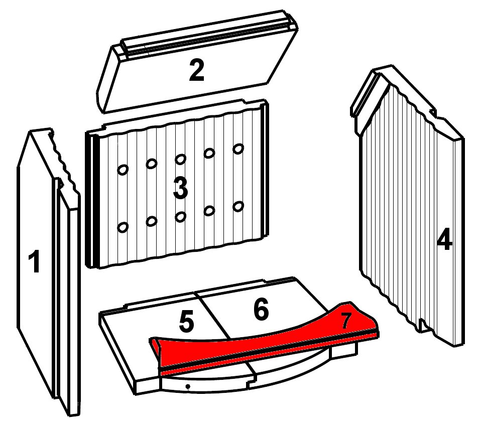 Leda Madura 101 Vorderstein A Feuerraumstein