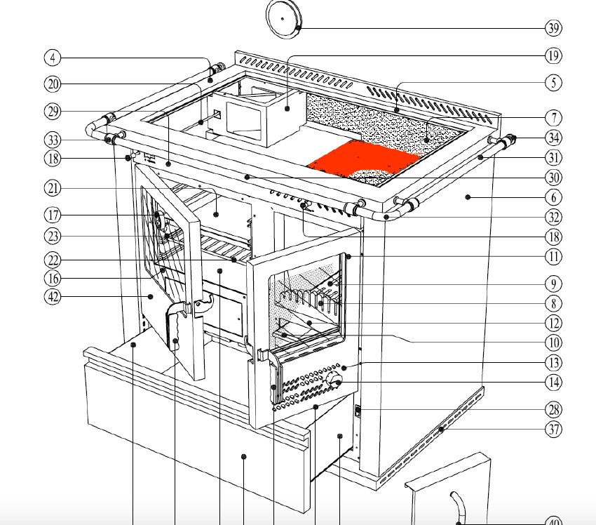 Wamsler K135F/A Déflecteur