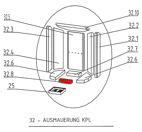 Oranier Arktis 5 Bodenstein vorne A Vermiculitestein