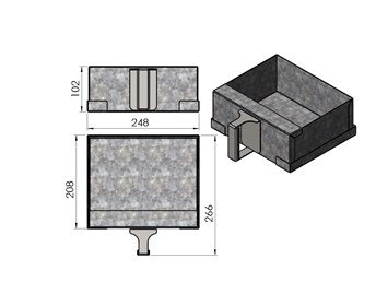 Termatech TT20 Aschekasten Aschelade