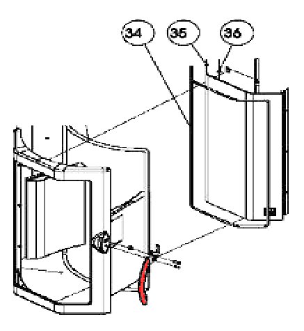 Austroflamm Torso Feuerraum Türgriff