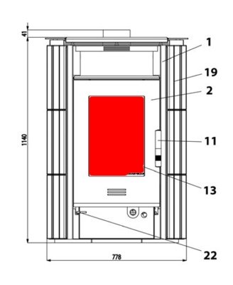 Haas+Sohn Breisgau 172.17 Sichtscheibe Glasscheibe