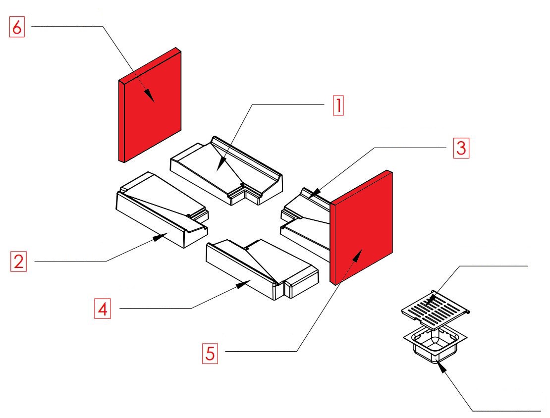 Spartherm Varia B-FDh Seitenstein Set B