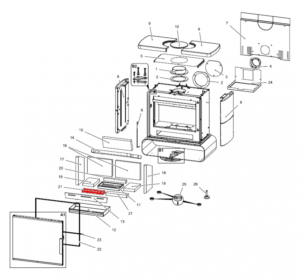 Haas+Sohn Fulham easy 347.15 Bodenstein vorne links