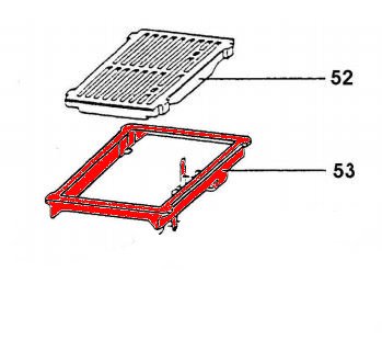 Wamsler K 148 cadre de grille B sole de la chambre de combus