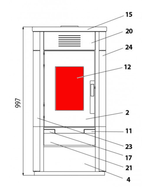 Haas+Sohn Javus 203.14 Sichtscheibe