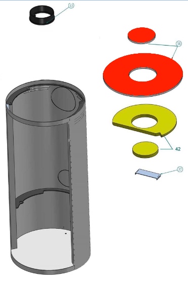 Justus Faro Abdeckplatte Glas Glasplatte