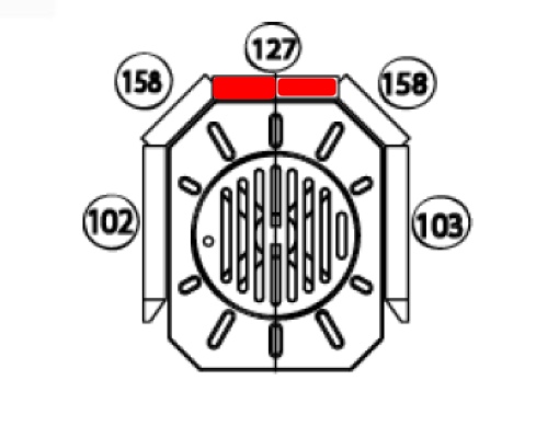 Haas+Sohn Lillehammer 264.15 Rückwandstein Feuerraumstein