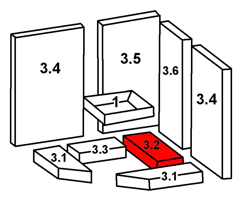 Oranier Skandik 8 Bodenstein hinten rechts A Vermiculitestein