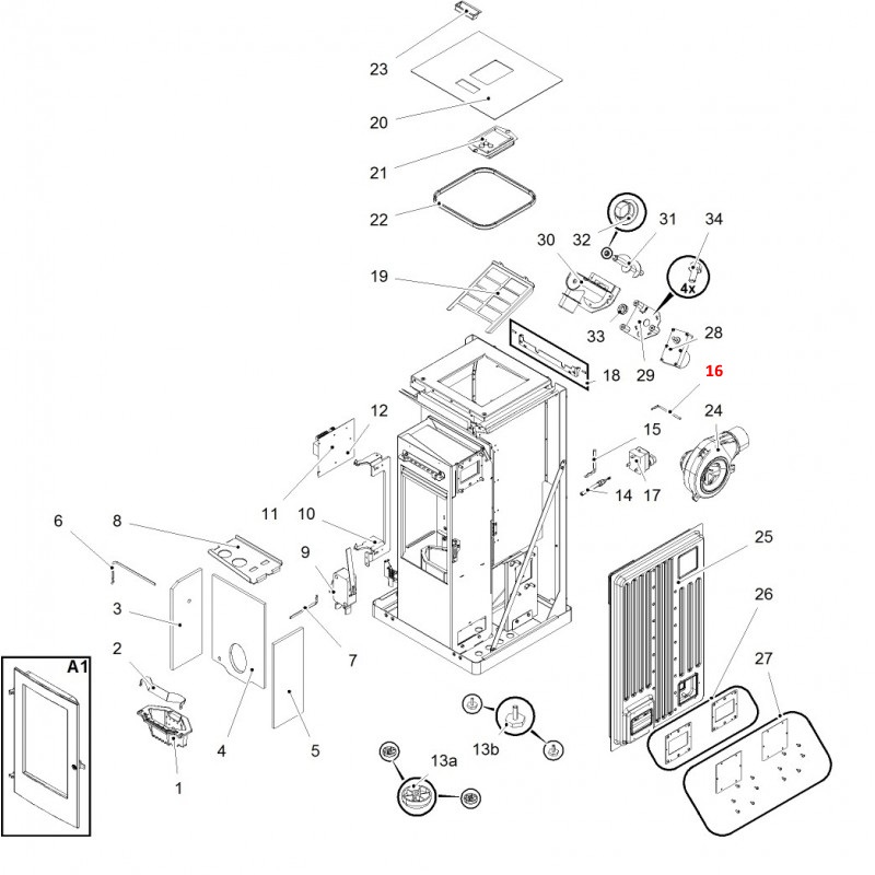 Haas+Sohn Pelletto III 434.08 Thermofühler Fühler