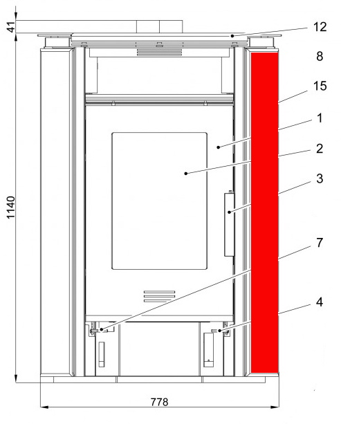 Haas+Sohn Kuopio II 265.17 Seitenverkleidung rechts Paradiso