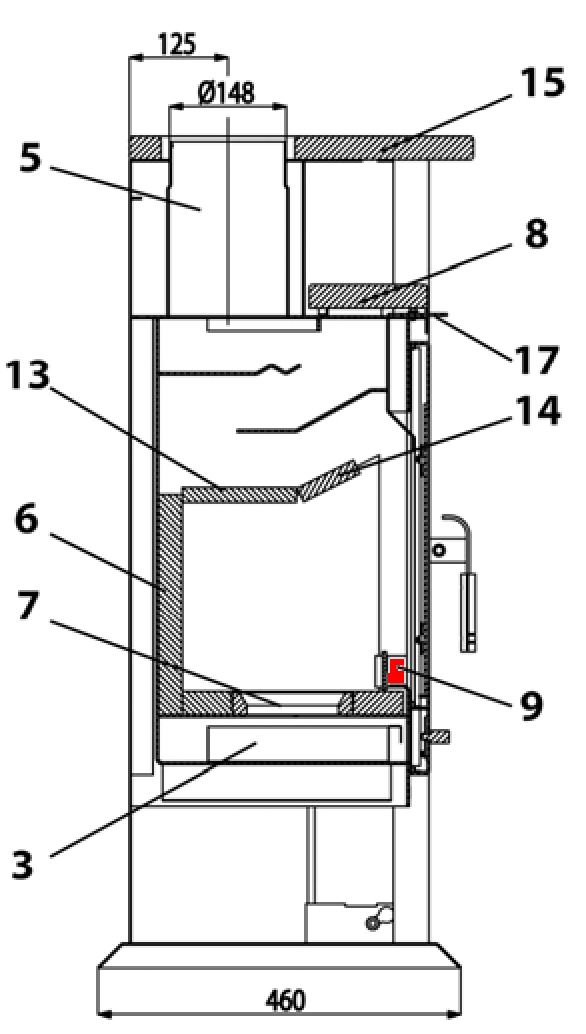 Haas+Sohn Vercellio 275.15 Stehrost Glutfang