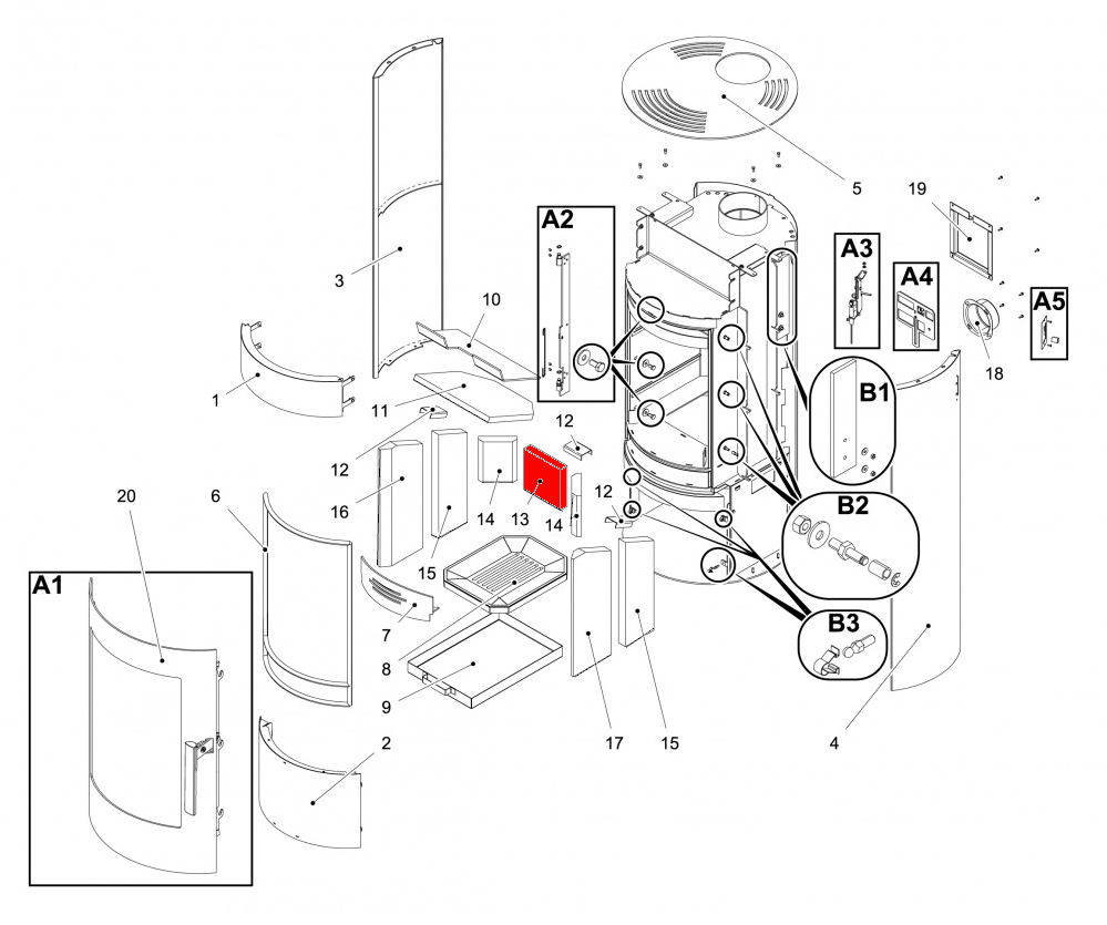 Haas+Sohn Olbia easy 209.15 Rückwandstein