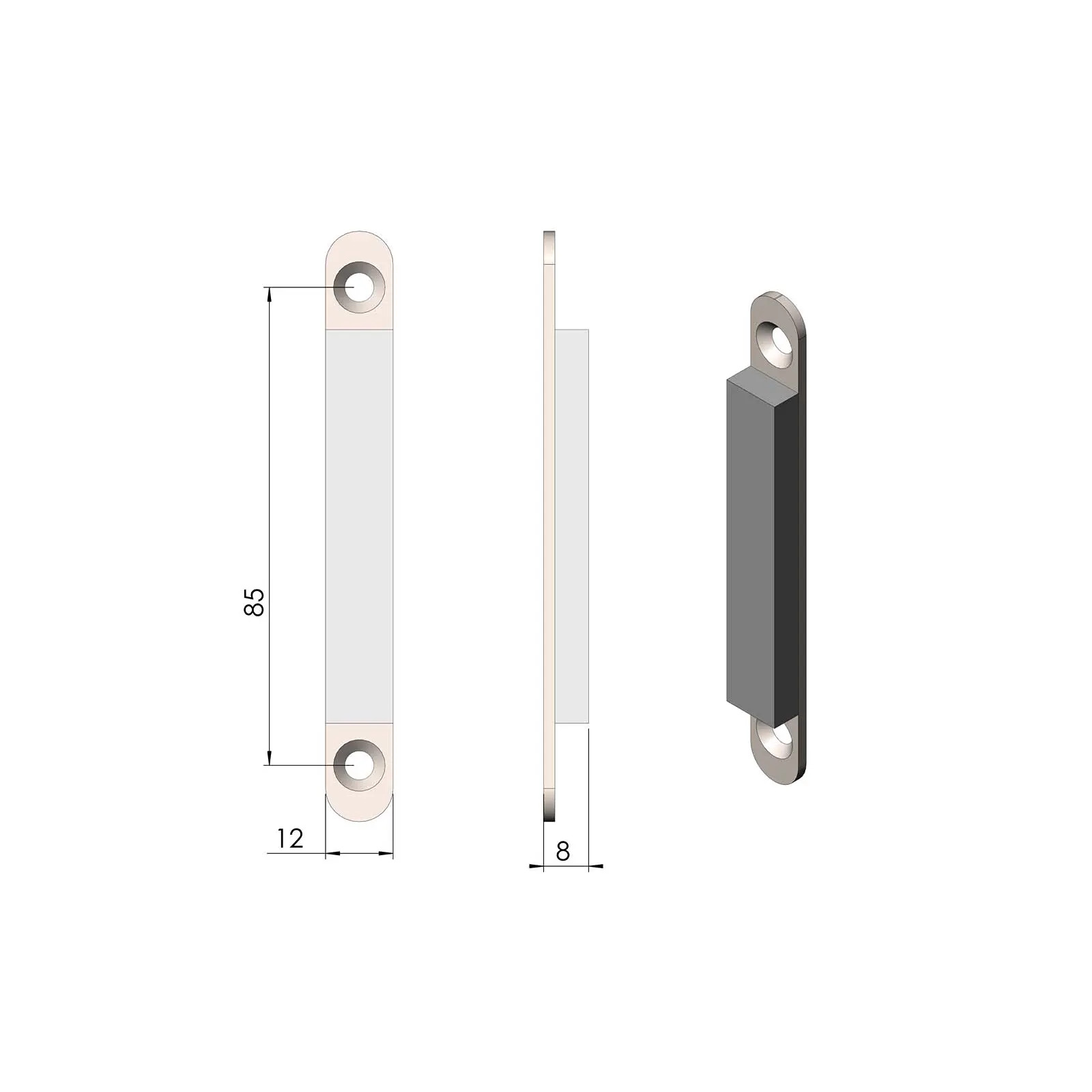 Termatech TT60 Feuerraumtür Magnet Set