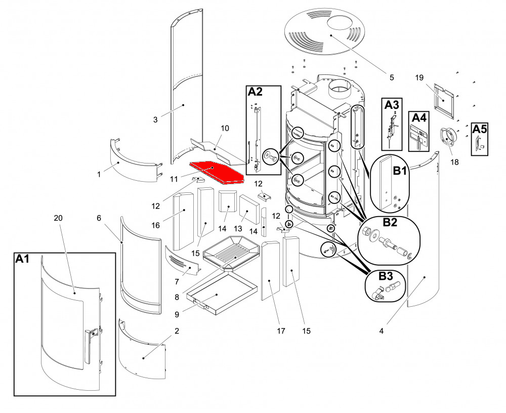 Haas+Sohn Olbia easy 209.15 Zugumlenkung unten Umlenkung