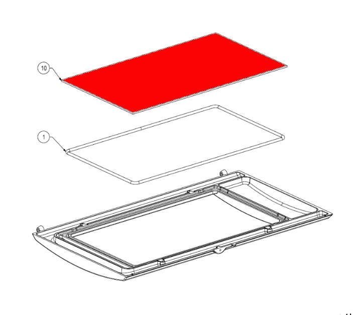 Supra Priam Sichtscheibe Glasscheibe