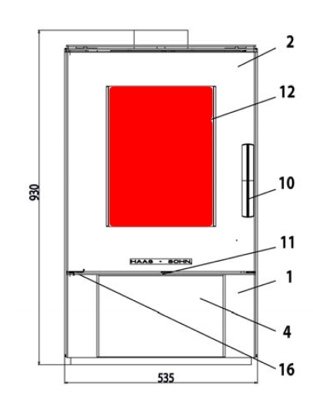 Haas+Sohn Dalen 304.15 vitre verre