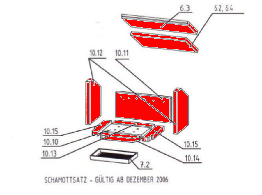 Oranier Fjord 6 Feuerraumauskleidung C