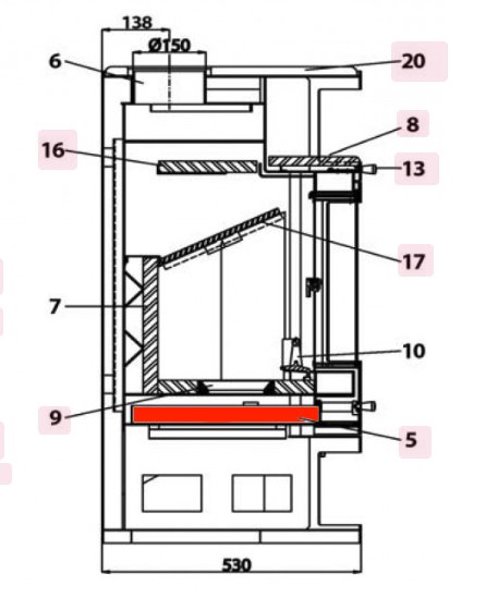 Haas+Sohn Göteborg 252.17 bac à cendres