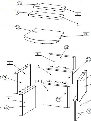 Fireplace Korfu Feuerraumauskleidung Brennraumauskleidung