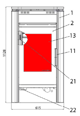 Haas+Sohn I 2060 vitre de la porte