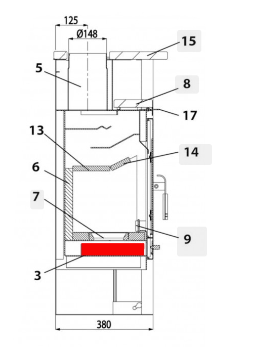 Haas+Sohn Vitorre 275.15 Aschekasten