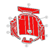 Austroflamm Clou compact Pellet Feuerraumauskleidung Brennraumsteine