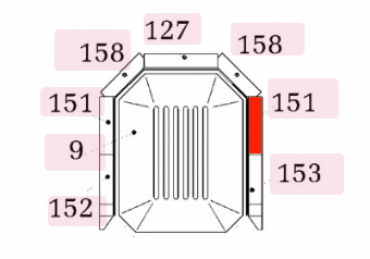 Haas+Sohn Uppsala 2 269.15 Seitenstein rechts hinten Feuerraumstein