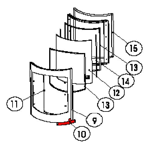 Austroflamm Tower Feuerraum Türgriff