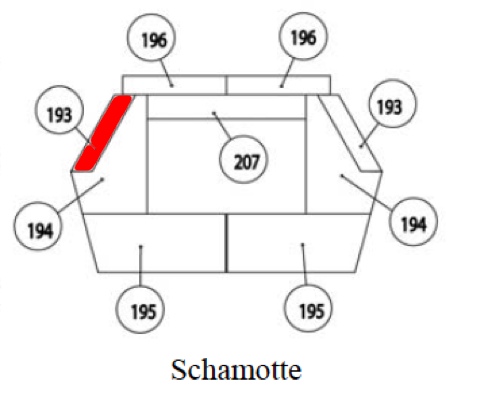 Haas+Sohn Oristano 266.17 Seitenstein links Feuerraumstein