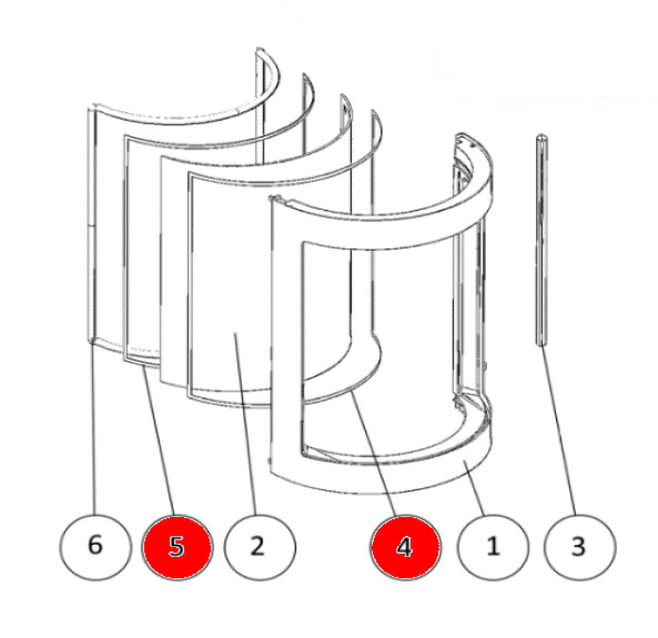 Austroflamm Lux Scheibendichtung Set