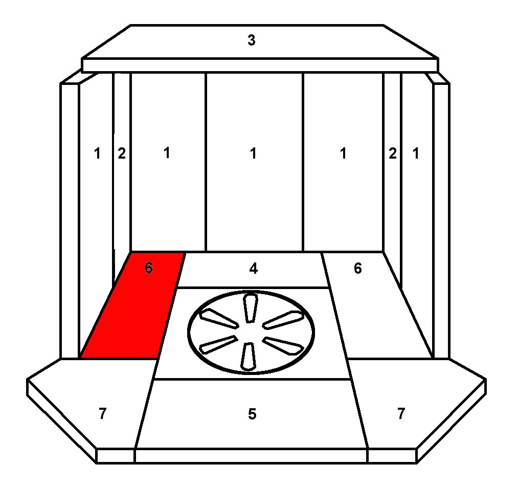 Skantherm Orio Bodenstein links Brennraumstein