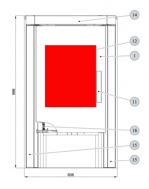 Haas+Sohn Bali 296.17 Sichtscheibe