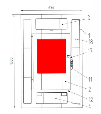 Haas+Sohn Bornholm II 164.15 Sichtscheibe A Türglas