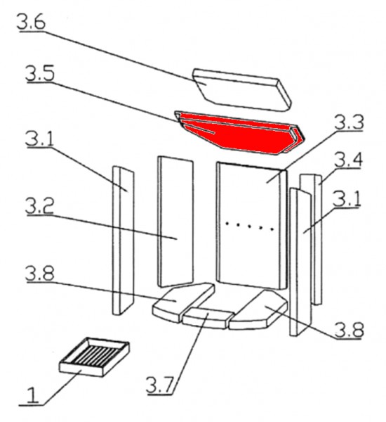 Oranier Polar 6 Eck Déflecteur en bas A