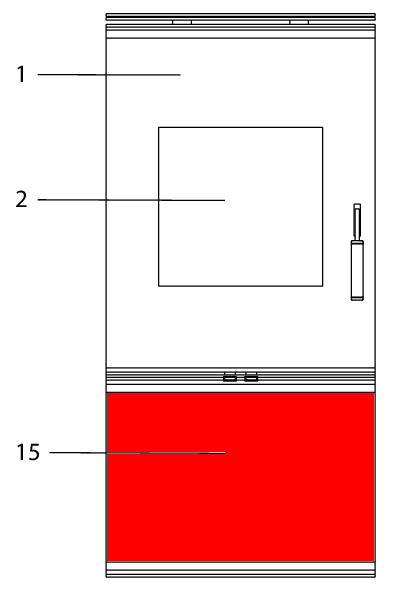 Wodtke KK 80-2 Sichtscheibe für Holzfach