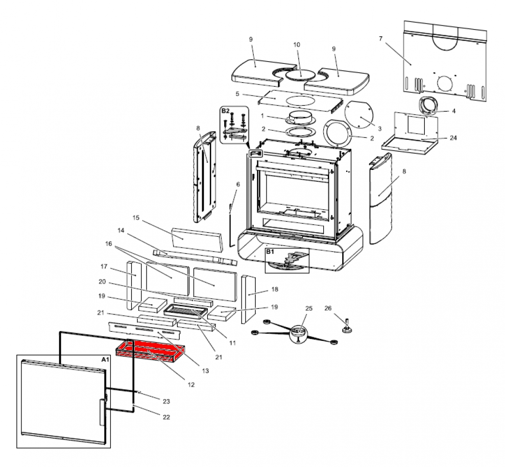 Haas+Sohn Fulham easy 347.15 Aschekasten